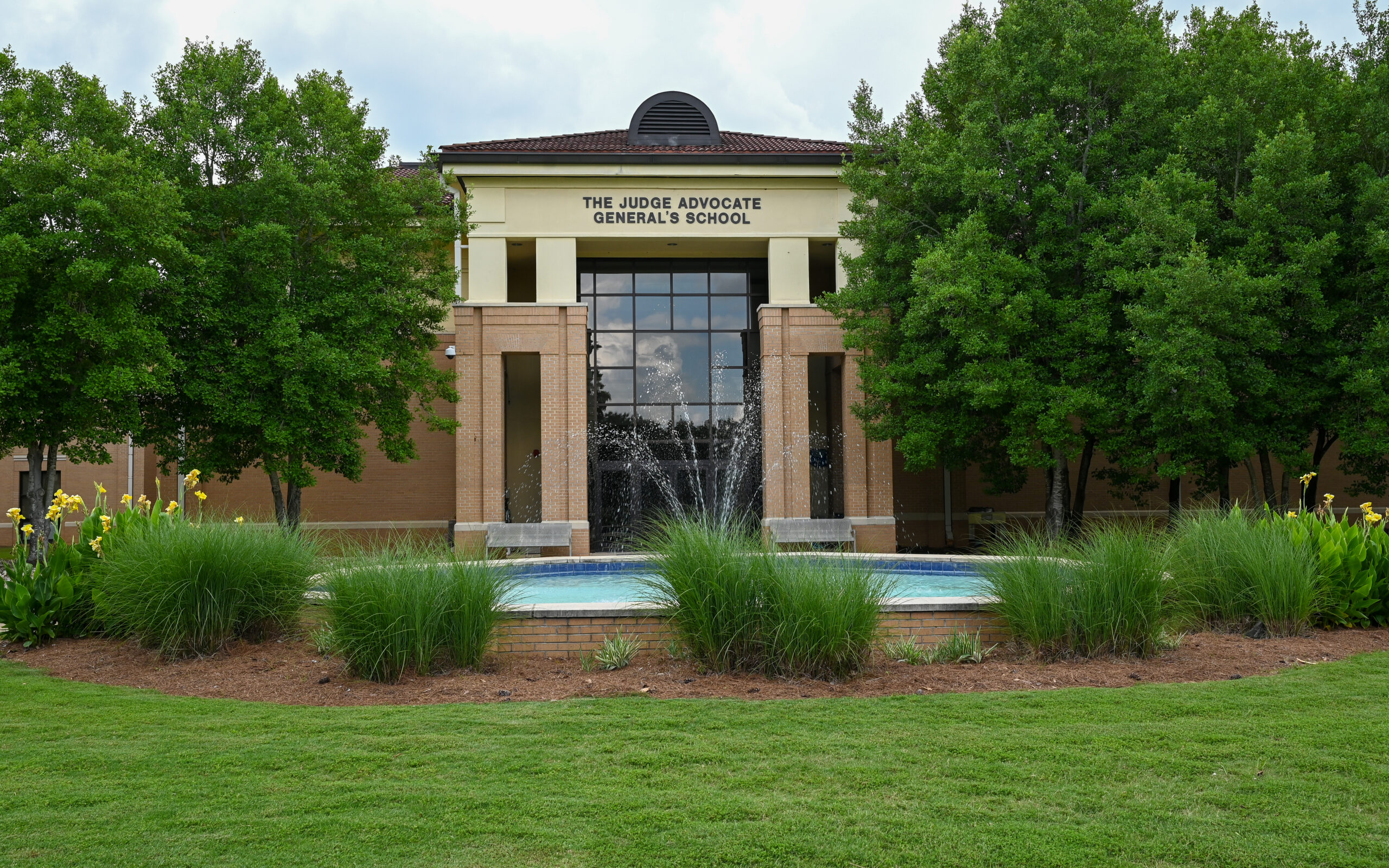 The Judge Advocate General’s School at Maxwell Air Force Base, Alabama, June 5, 2025. As the U.S. Air Force’s center for legal education and training, the school provides instruction in military justice, operations law, and ethics to judge advocates, paralegals, and commanders across the Department of the Air Force. (U.S. Air Force photo by Airman 1st Class Nelvis Sera.)