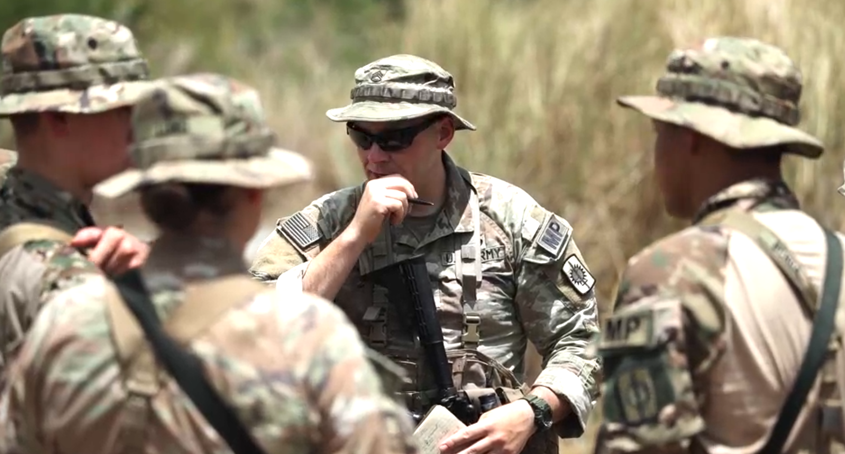 U.S. Army Soldiers assigned to 8th Military Police Brigade, 8th Theater Sustainment Command, alongside U.S. Marines assigned to Marine Wing Support Squadron (MWSS) 174, Marine Aircraft Group 24, conduct explosive ordnance disposal training during Exercise Balikatan 24 at Fort Magsaysay, Philippines, April 25, 2024. BK 24 is an annual exercise between the Armed Forces of the Philippines and the U.S. military designed to strengthen bilateral interoperability, capabilities, trust, and cooperation built over decades of shared experiences. (U.S. Army video by Spc. Kai Rodriguez.)