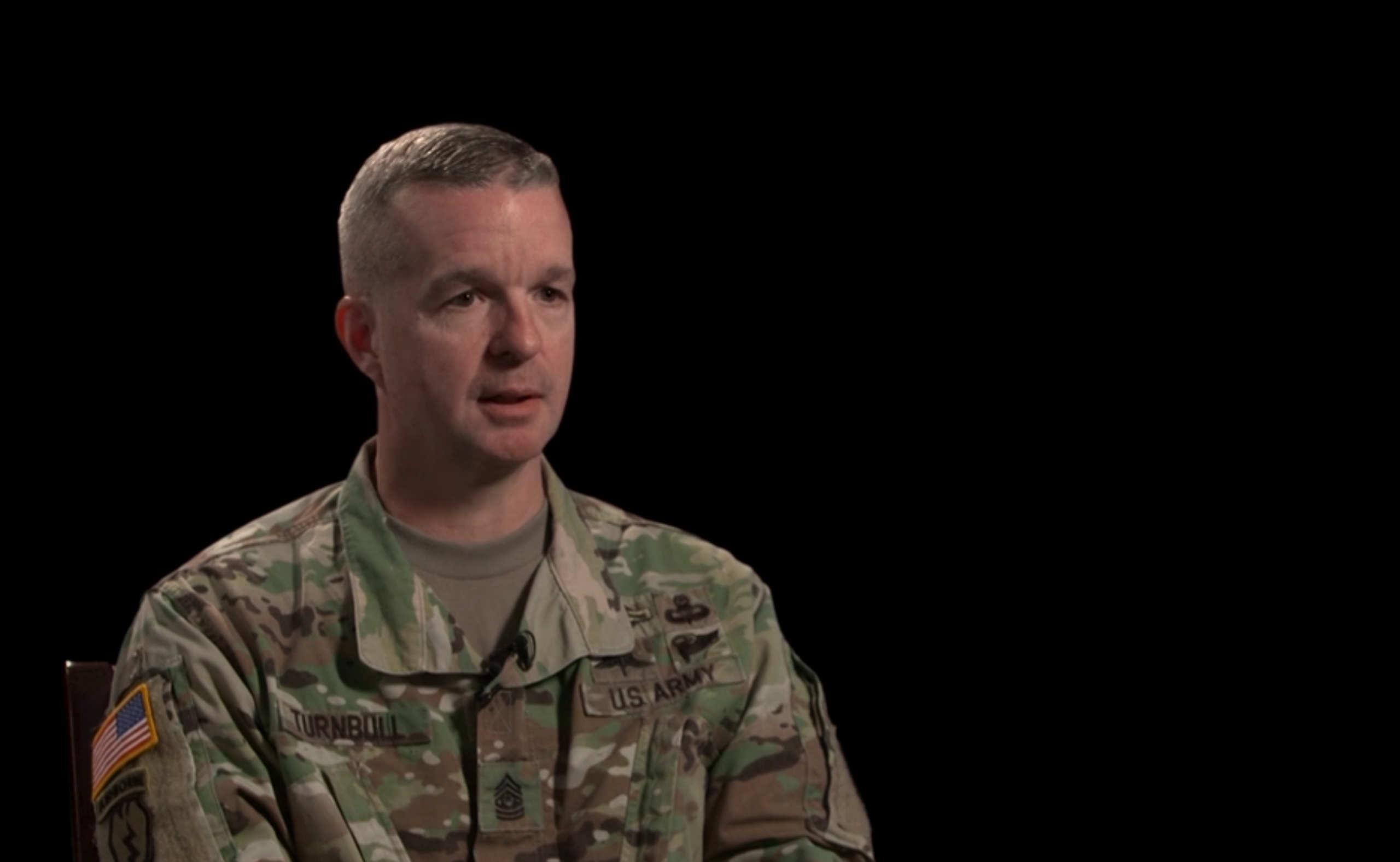CSM discusses the importance of trust for mission command to be effective. (Video by Pam Fields.)